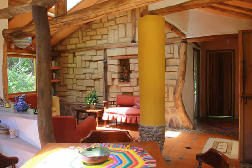 Sala casa la colorada en Villa de Leyva