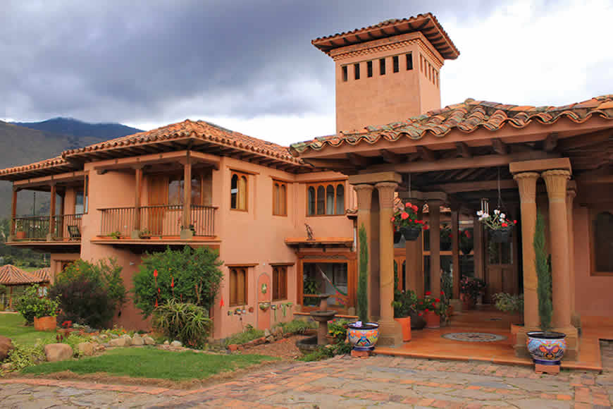 Fachada casa Furachagua en Villa de Leyva