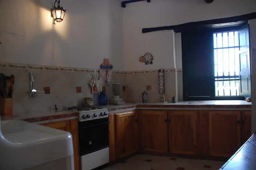 Cocina casa shonsua en Villa de Leyva