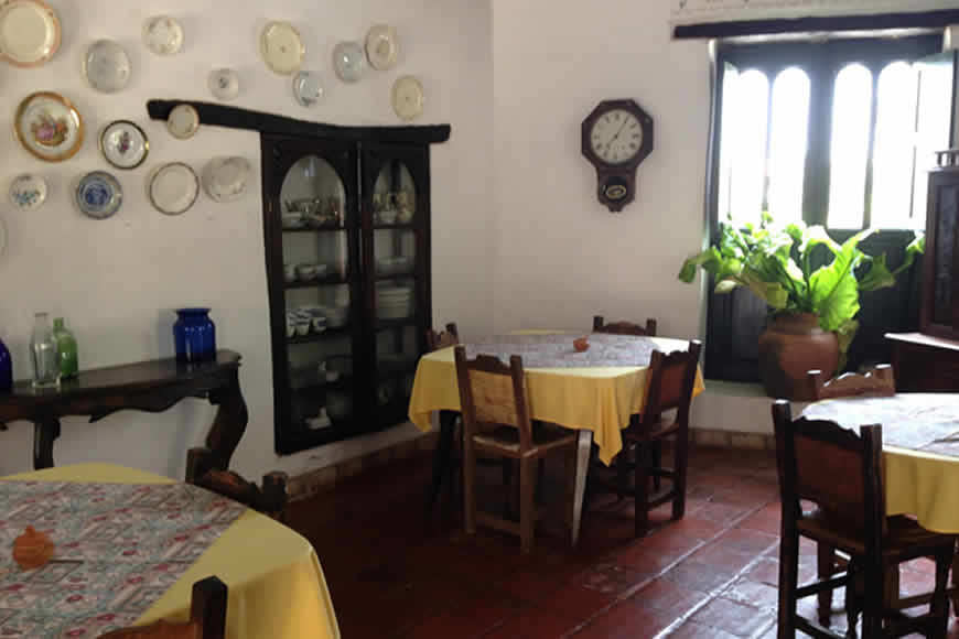 Comedor casa shonsua en Villa de Leyva