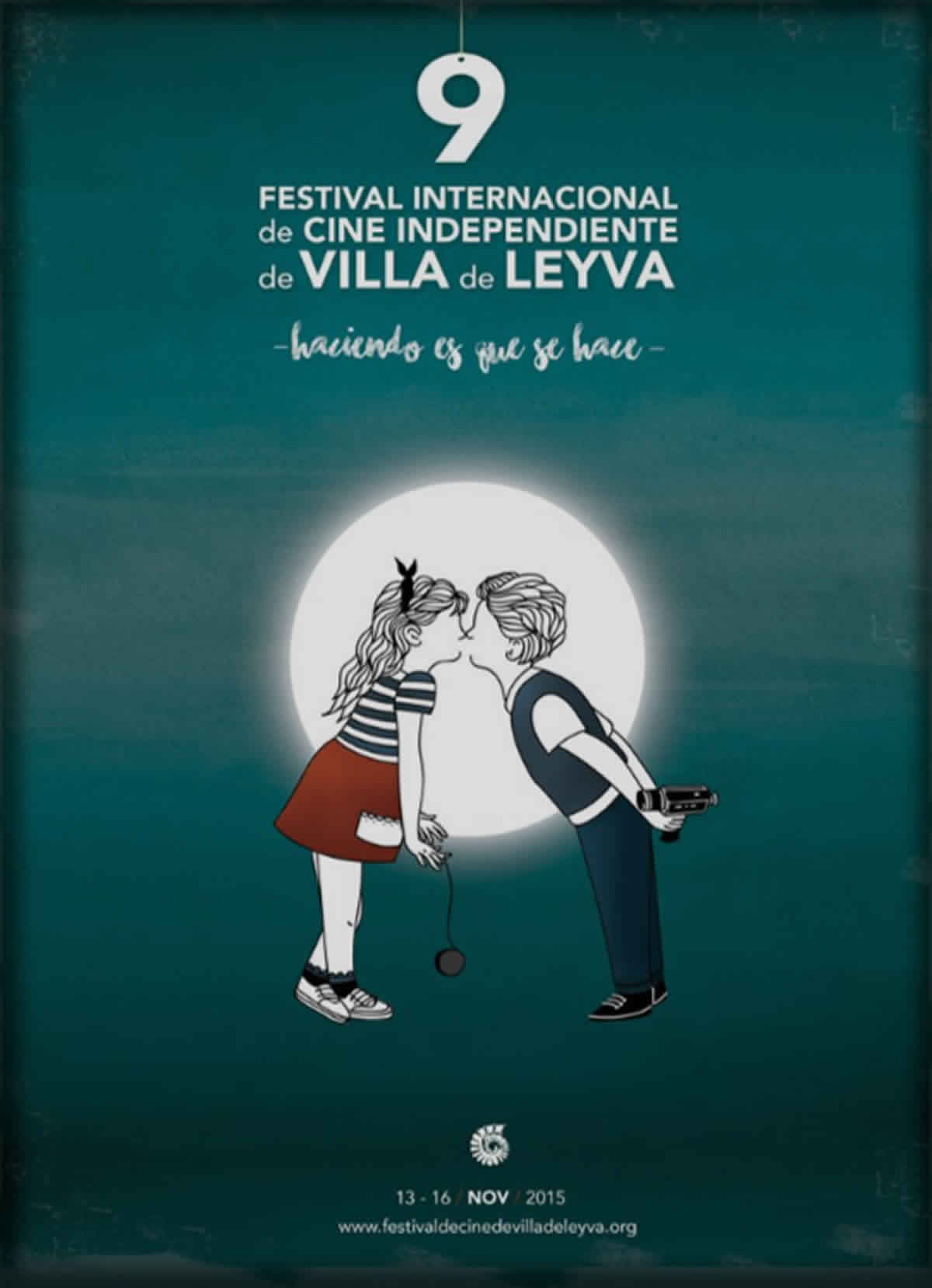 Afiche 9 festival internacional de cine independiente de Villa de Leyva. Haciendo es que se hace