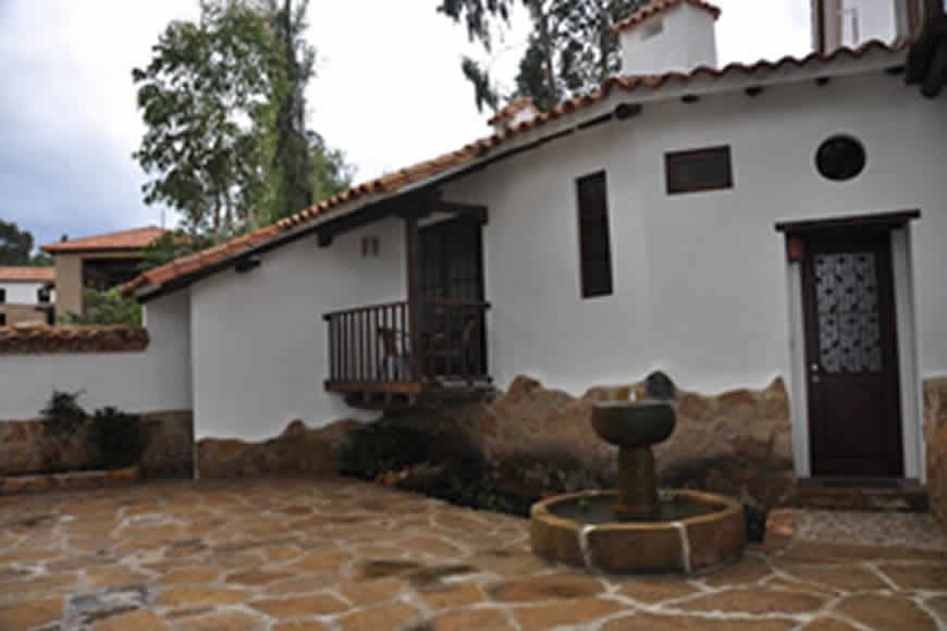 Fachada casa de las aguas en Villa de Leyva