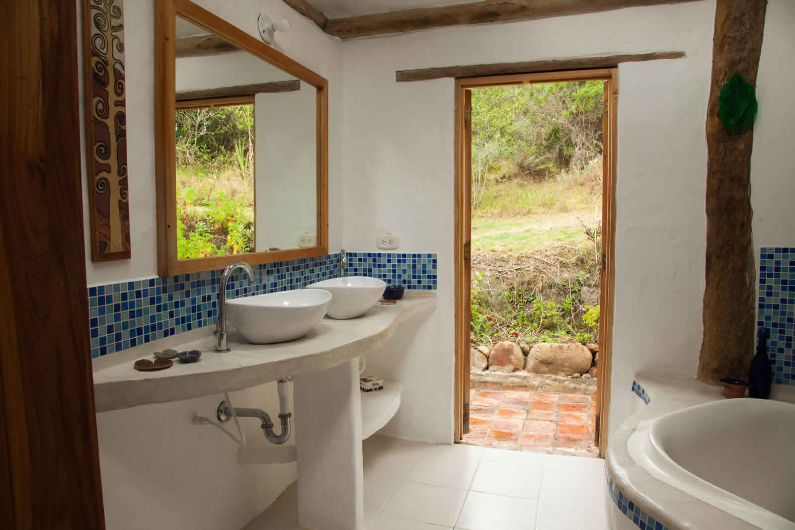 Alquiler cabaña La Colorada 2 en Villa de Leyva - Baño principal